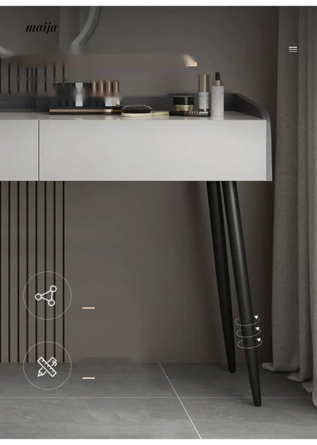 MEIHOUSE Telescopic Scandinavian Dressing Table Modern Bedroom Storage from MEIHOUSE