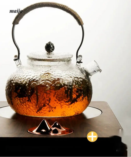 JOTO Hammered Glass Teapot Filtering Home Kung Fu Tea Kettle from MOSE