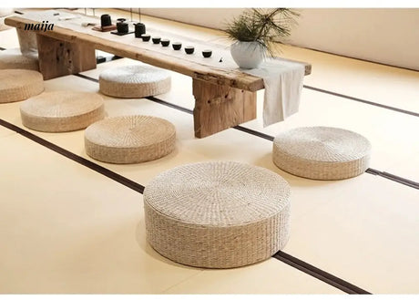 SOPHORA Cattail Japanese Style Straw Cushion from SOPHORA