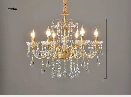 NANCY French Retro Crystal Chandelier Romantic Style from NANCY