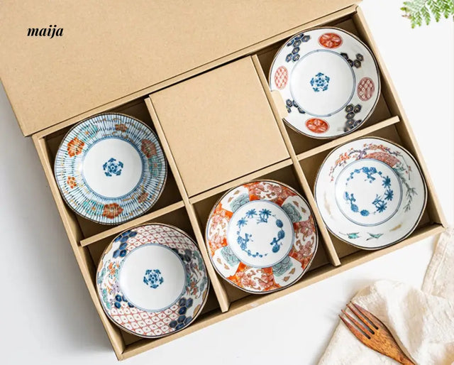 OKADA YAKI Japanese Gift Box Dish Set from OKADA YAKI