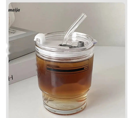 BANKE Summer Portable Glass Latte Coffee Cup from BANKE