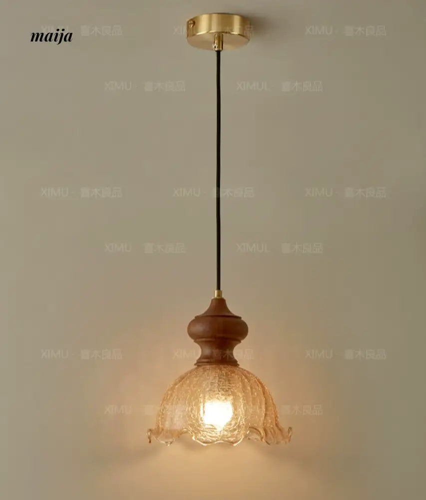 NANCY Retro Brass Bar Chandelier Glass Shade from NANCY