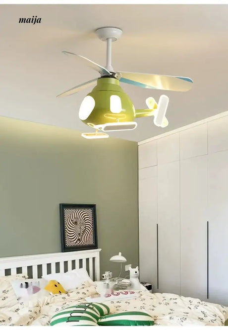 GVG Helicopter Cartoon Air Fan Ceiling Lamp from GVG