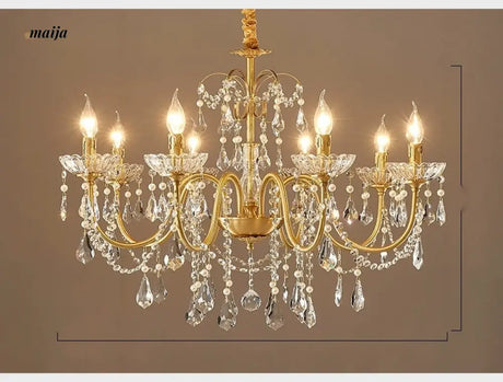 NANCY French Retro Crystal Chandelier Romantic Style from NANCY