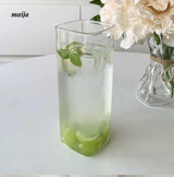 BANKE Rectangular Transparent Glass Cold Drink Cup from BANKE