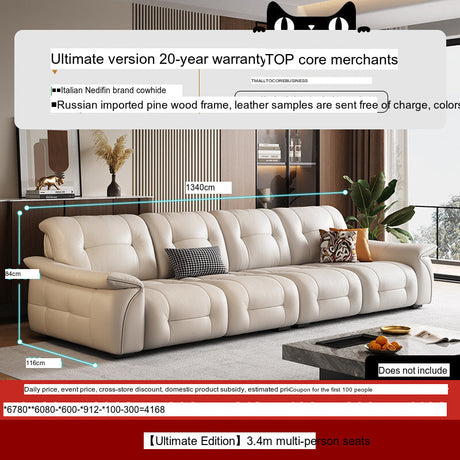 DIPU Nikolaj Cream Cowhide Sofa from DIPU