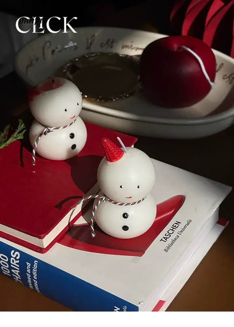 CLICK 3D Snowman Candle for Festive Decor from CLICK