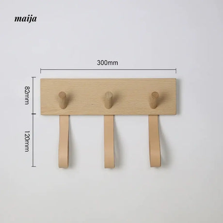 OGI NO RYOHIN Nordic INS Style Solid Wood Wall Hook Rack from OGI NO RYOHIN