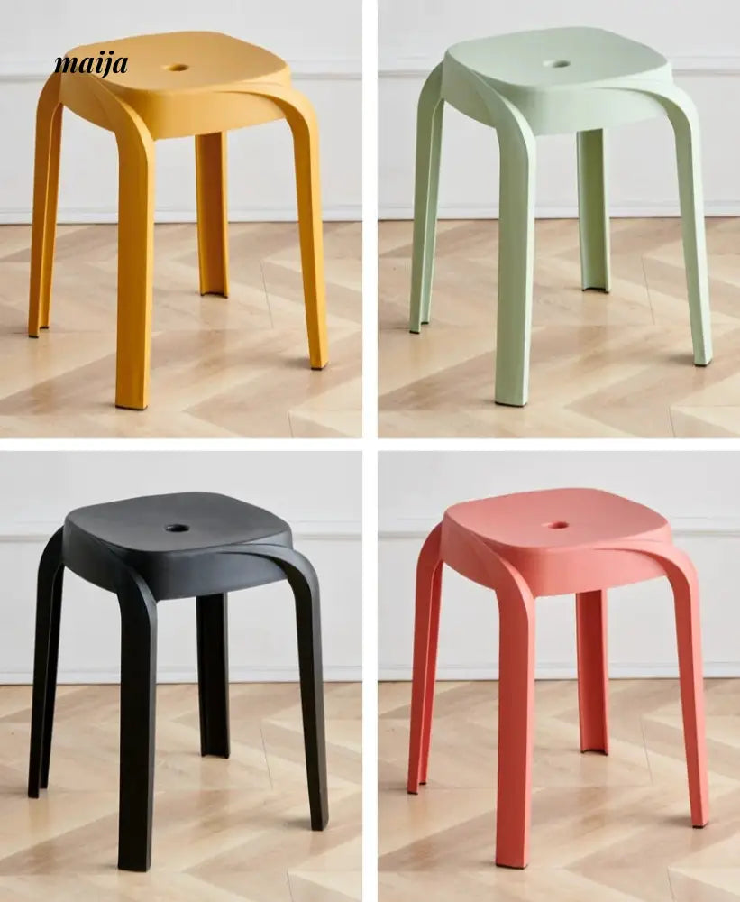 (Set of 2) Kramer Plastic Dining Stool
