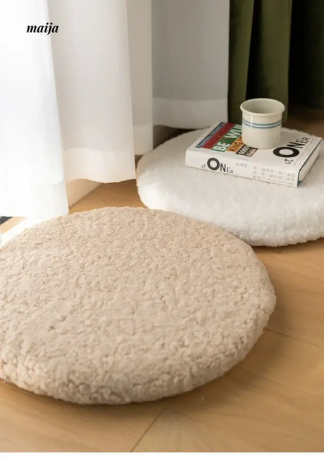 MISTYWOOD Round Plush Alpaca Pillow from MISTYWOOD