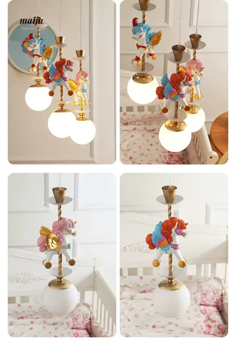 QXWD Circus Cartoon Ceiling Lamp Children's Room from QXWD