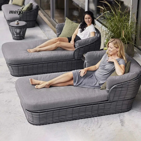 GERMAIN Estelle Rattan Sun Lounger from GERMAIN
