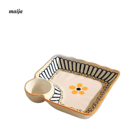 MOSE Dumpling Plate with Vinegar Dish from MOSE