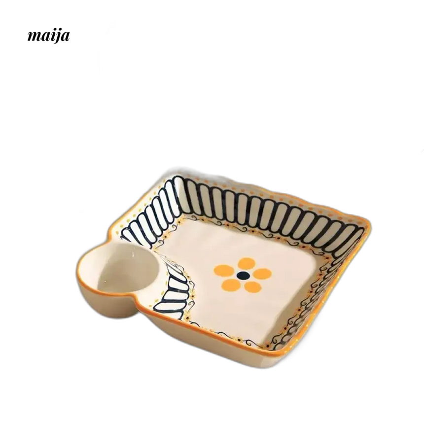 MOSE Dumpling Plate with Vinegar Dish from MOSE