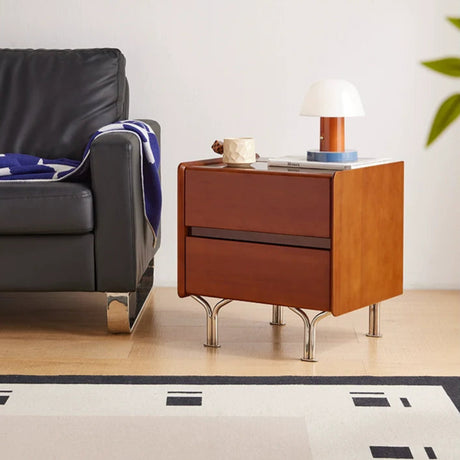 SAMMI Grace Modern Boxwood Bedside Table from SAMMI