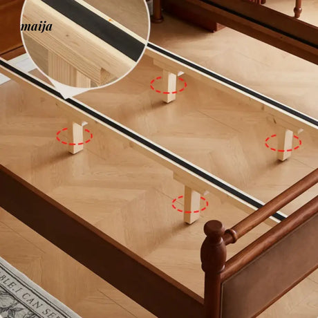 DOSMARS Hugo French Solid Wood Double Bed from DOSMARS