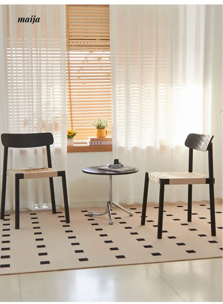 MIKA Wabi-Sabi Solid Wood Rope Chair from MIKA