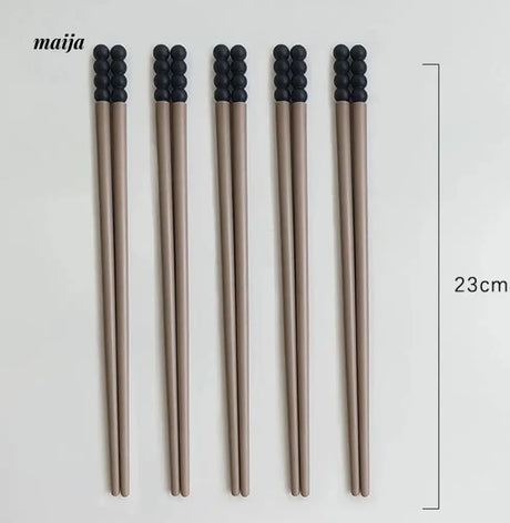 LIVETAI Light Luxury Sugar Gourd Alloy Chopstick Set from maija