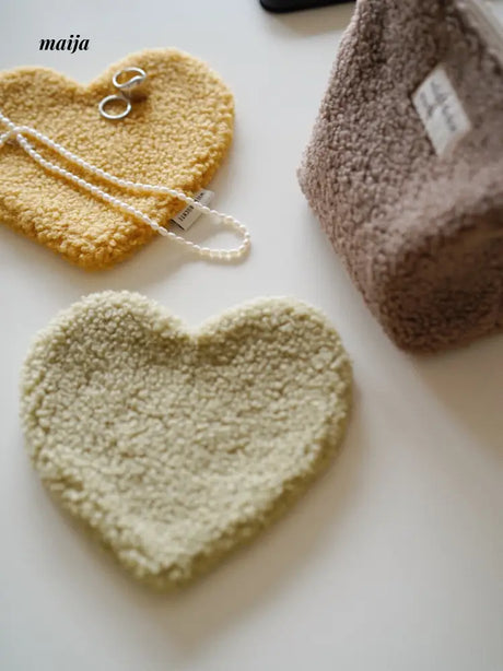 Fleece Heart Coaster from Wilde Früchte