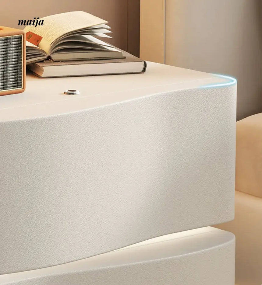 Maddie Solid Wood Bedside Table from maija