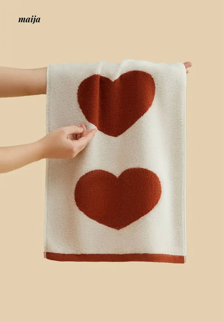 Love Heart Face Towel from Nuanyou