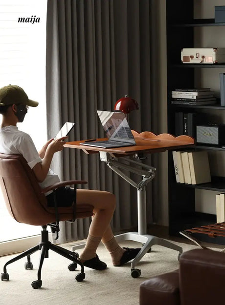 Cherry Wood Moveable Standing Desk from maija