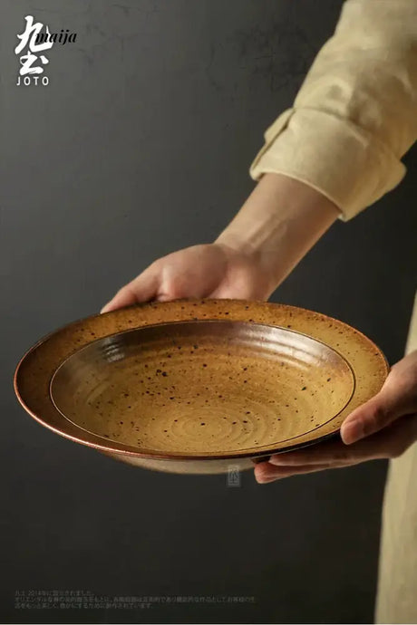 JOTO Coarse Pottery Kiln Change Large Soup Bowl from JOTO