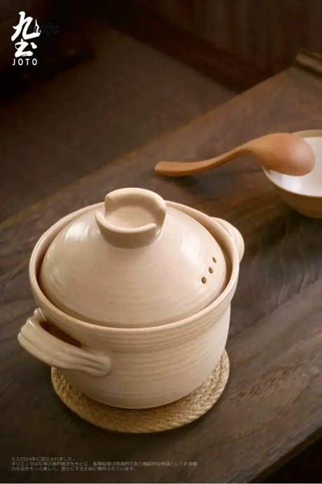 JOTO Double Lid Sand Pot High Temperature Ceramic Cooker from JOTO