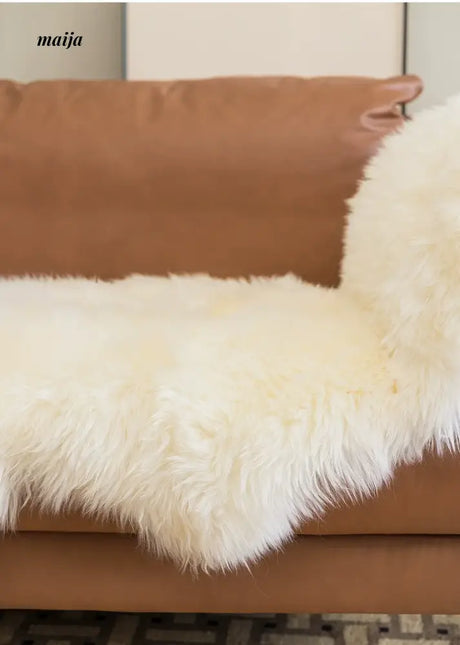 MISTYWOOD Modern White Plush Seat Pillow from MISTYWOOD