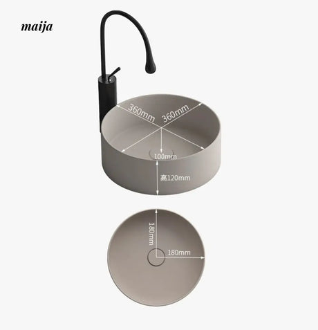 Ultra Thin Bathroom Countertop Basin from maija