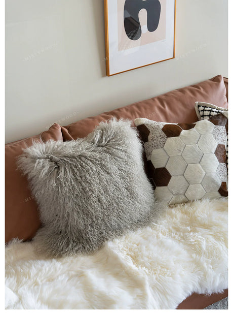 MISTYWOOD Leather Scandinavian Sofa Pillow from MISTYWOOD