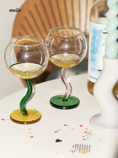 SOREMO Colourful Bubble Wine Glass from maija