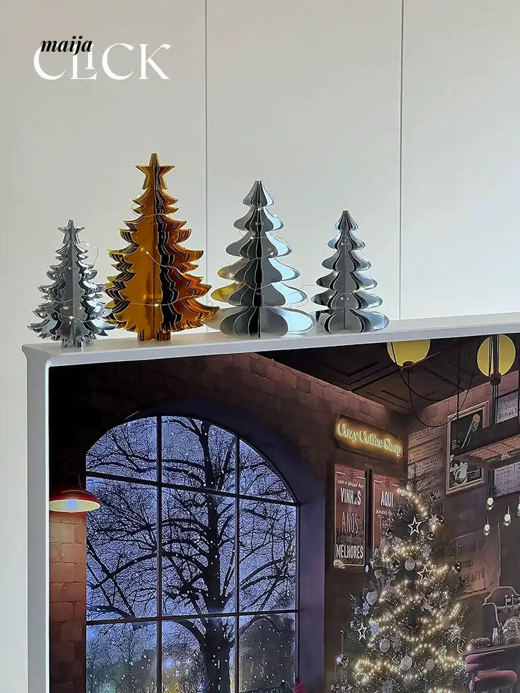 CLICK 3D Christmas Tree Origami Table Decor Stand Prop from CLICK