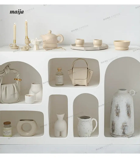 LIVINGPLUS White Modern Storage Stand from LIVINGPLUS