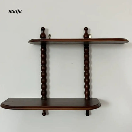 WULIHOME French Wooden Antique Wall-Mounted Shelf from WULIHOME
