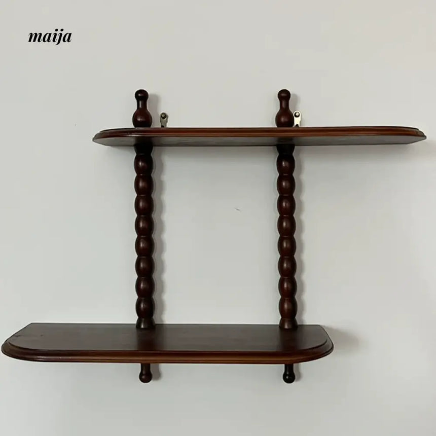 WULIHOME French Wooden Antique Wall-Mounted Shelf from WULIHOME