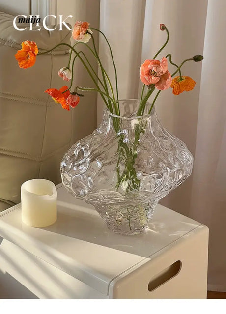 CLICK Glacier Glass Vase Large Space Decor from CLICK