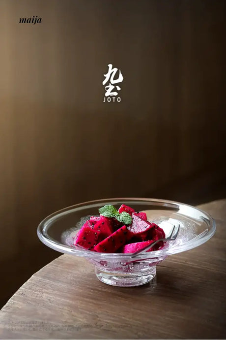 JOTO Glass Dessert Bowl Japanese Snack Plate Dish from MOSE