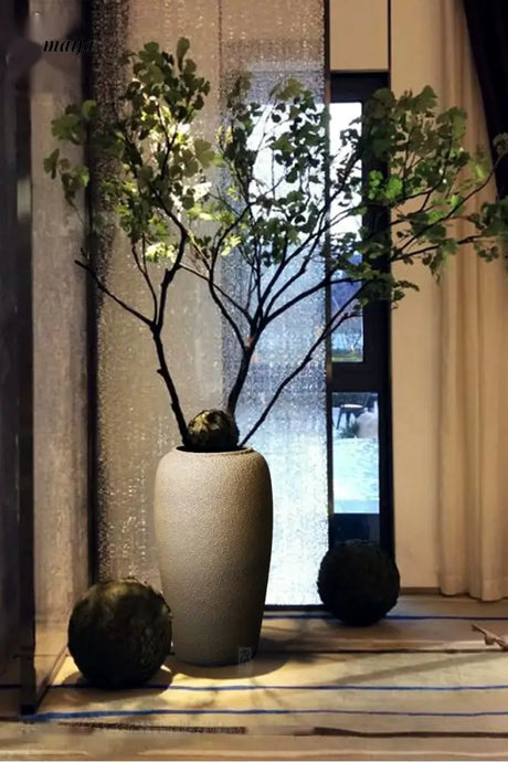 JOTO Retro Ceramic Large Vase Living Room Hotel Decoration from JOTO