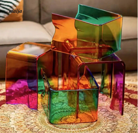 Rainbow Colourful Stool from maija