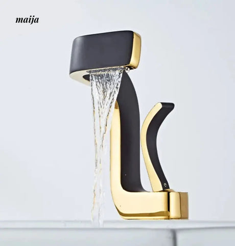Noble Waterfall Copper Washbasin Faucet from Kaiyashi