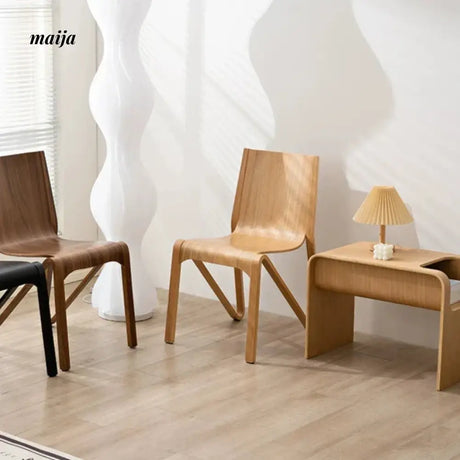 MIKA Stackable Vintage Solid Wood Chair from MIKA
