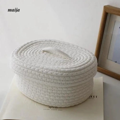MUYE Woven Storage Box with Cover from MUYE