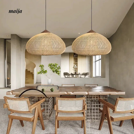 ZHONGSHAN Zen Rattan Chandelier for Restaurant from ZHONGSHAN