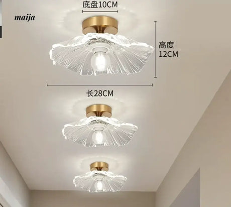 GVG Lotus Leaf Crystal Ceiling Light from GVG