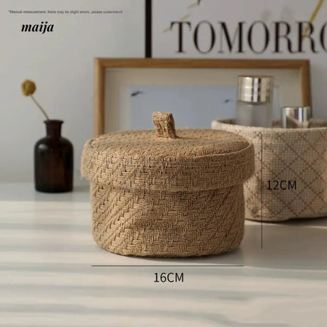MUYE Woven Round Storage Box from MUYE