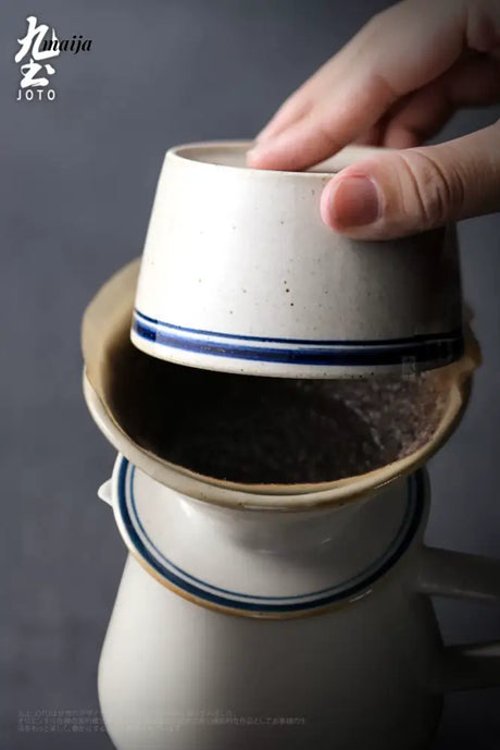 JOTO Ceramic Filter Pot V60 Coffee Hand Set from JOTO