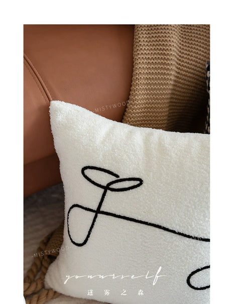 MISTYWOOD White Spherical Plush Sofa Pillow from MISTYWOOD