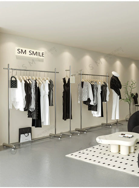 SM Henry Stainless Steel Clothing Hanger Stand from SM